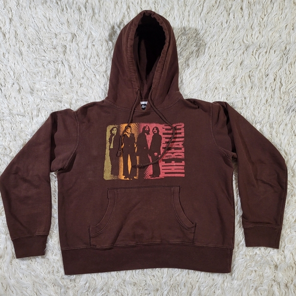 The Beatles Tops - Vintage The Beatles 2006 Apple Corps Ltd Brown Graphic Hoodie